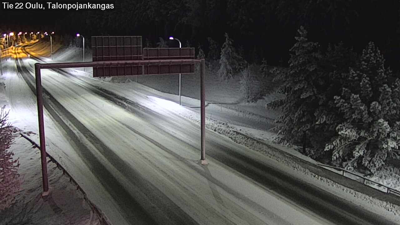 Weather Camera Image Road 22 Oulu Heikkilänkangas, Oulu, Pohjois-Pohjanmaa