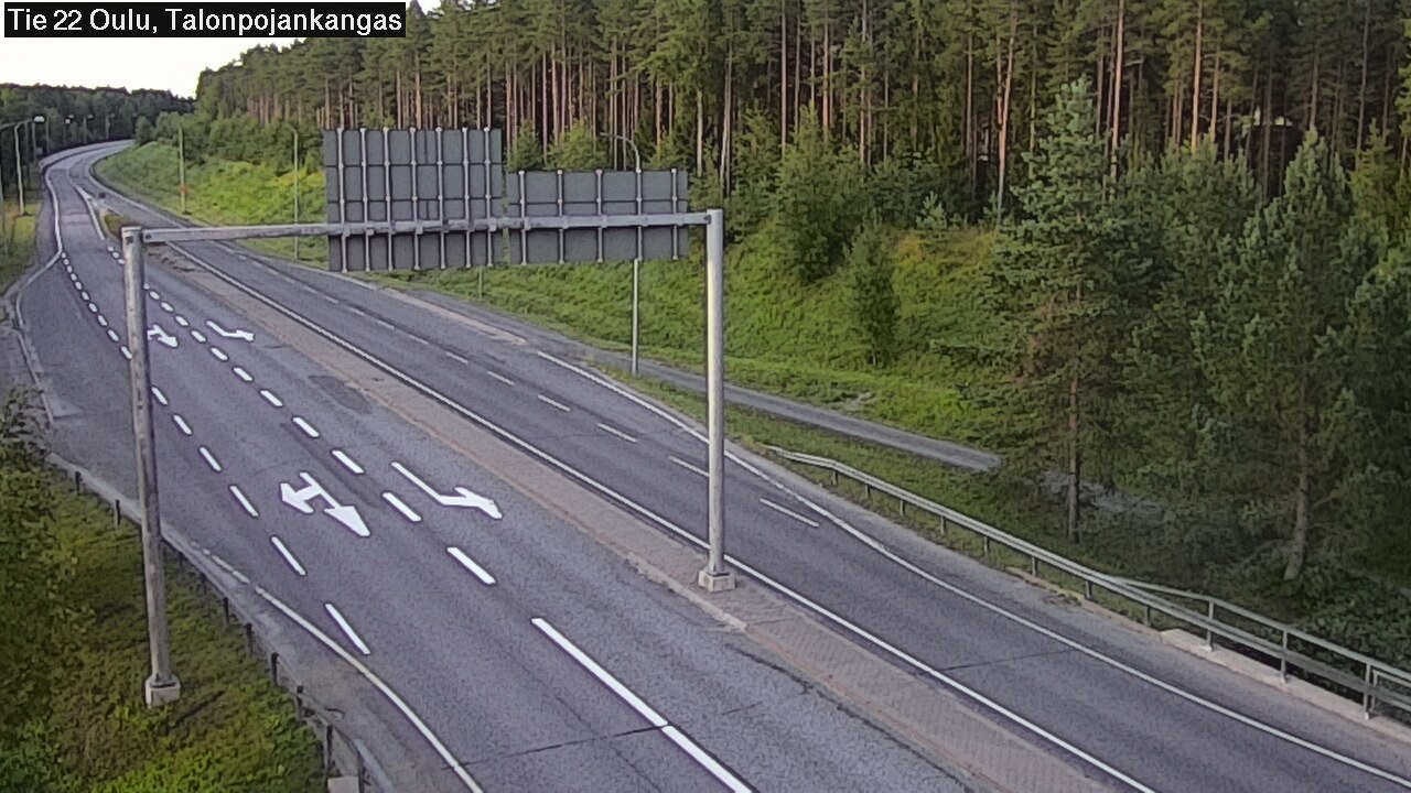 Weather Camera Image Road 22 Oulu Heikkilänkangas, Oulu, Pohjois-Pohjanmaa