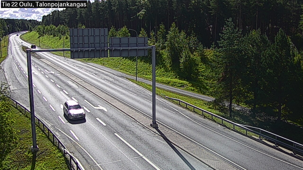 Weather Camera Image Road 22 Oulu Heikkilänkangas, Oulu, Pohjois-Pohjanmaa
