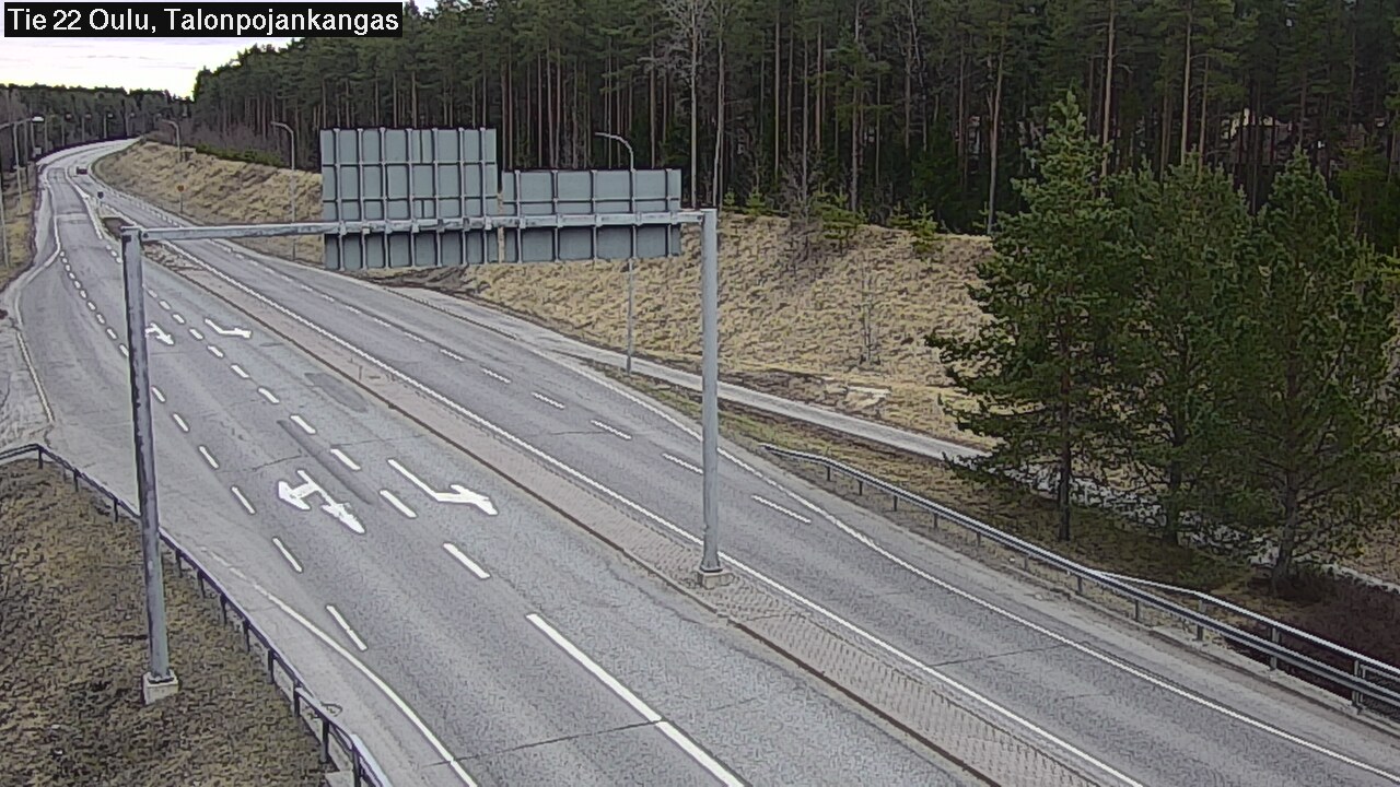 Weather Camera Image Väg 22 Oulu Heikkilänkangas, Oulu, Pohjois-Pohjanmaa