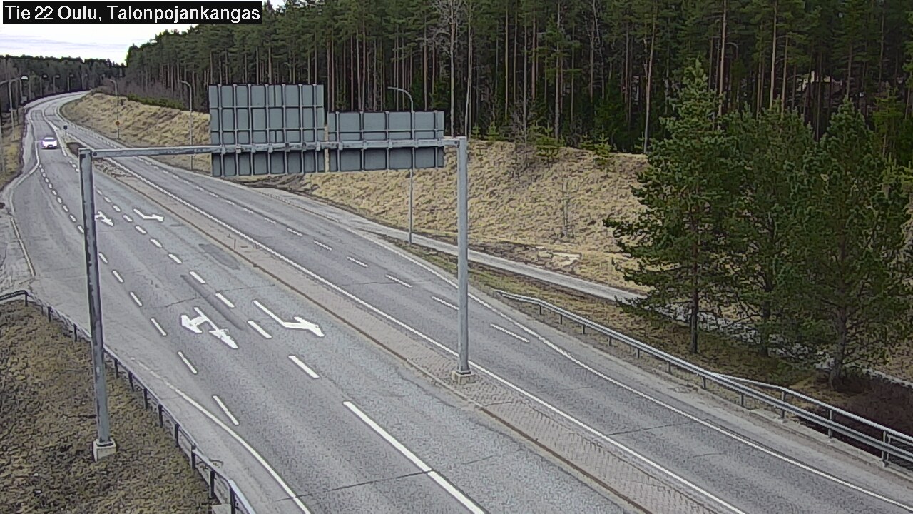 Weather Camera Image Väg 22 Oulu Heikkilänkangas, Oulu, Pohjois-Pohjanmaa