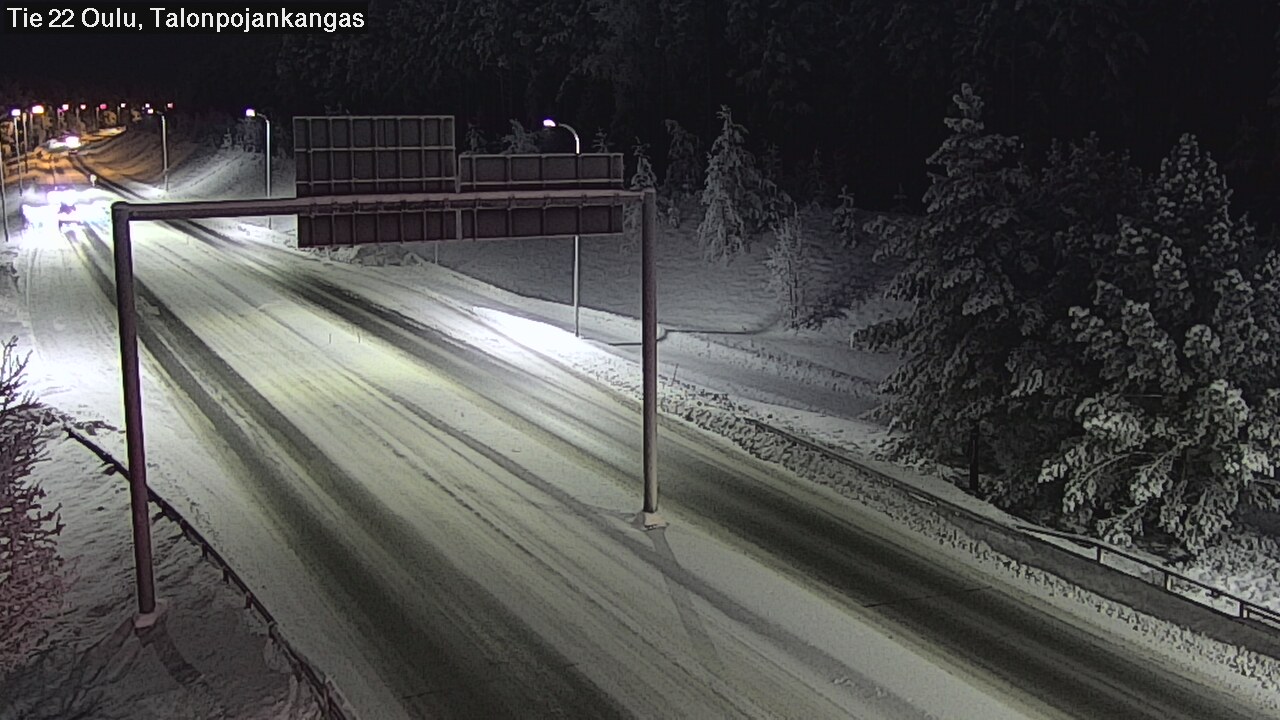 Weather Camera Image Väg 22 Oulu Heikkilänkangas, Oulu, Pohjois-Pohjanmaa