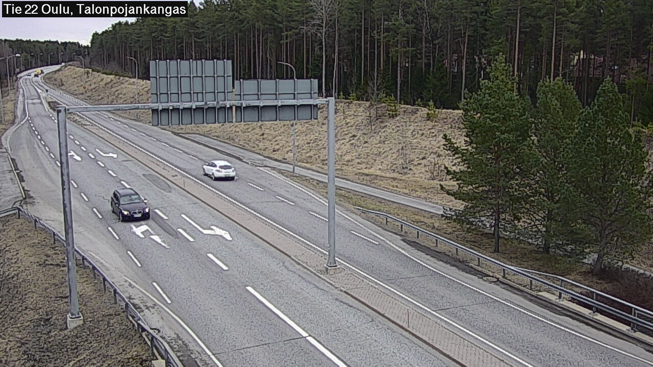 Weather Camera Image Road 22 Oulu Heikkilänkangas, Oulu, Pohjois-Pohjanmaa
