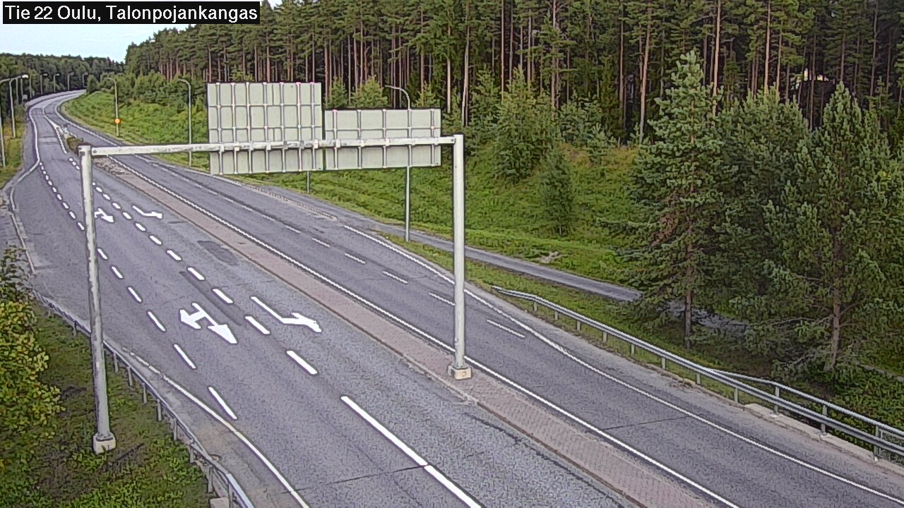Weather Camera Image Road 22 Oulu Heikkilänkangas, Oulu, Pohjois-Pohjanmaa