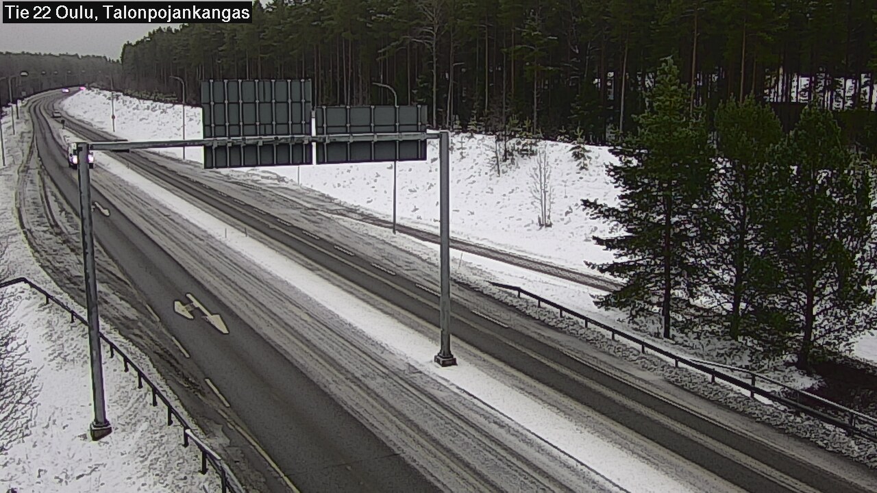 Weather Camera Image Road 22 Oulu Heikkilänkangas, Oulu, Pohjois-Pohjanmaa