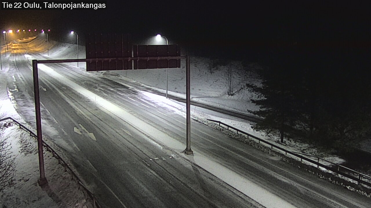 Weather Camera Image Road 22 Oulu Heikkilänkangas, Oulu, Pohjois-Pohjanmaa