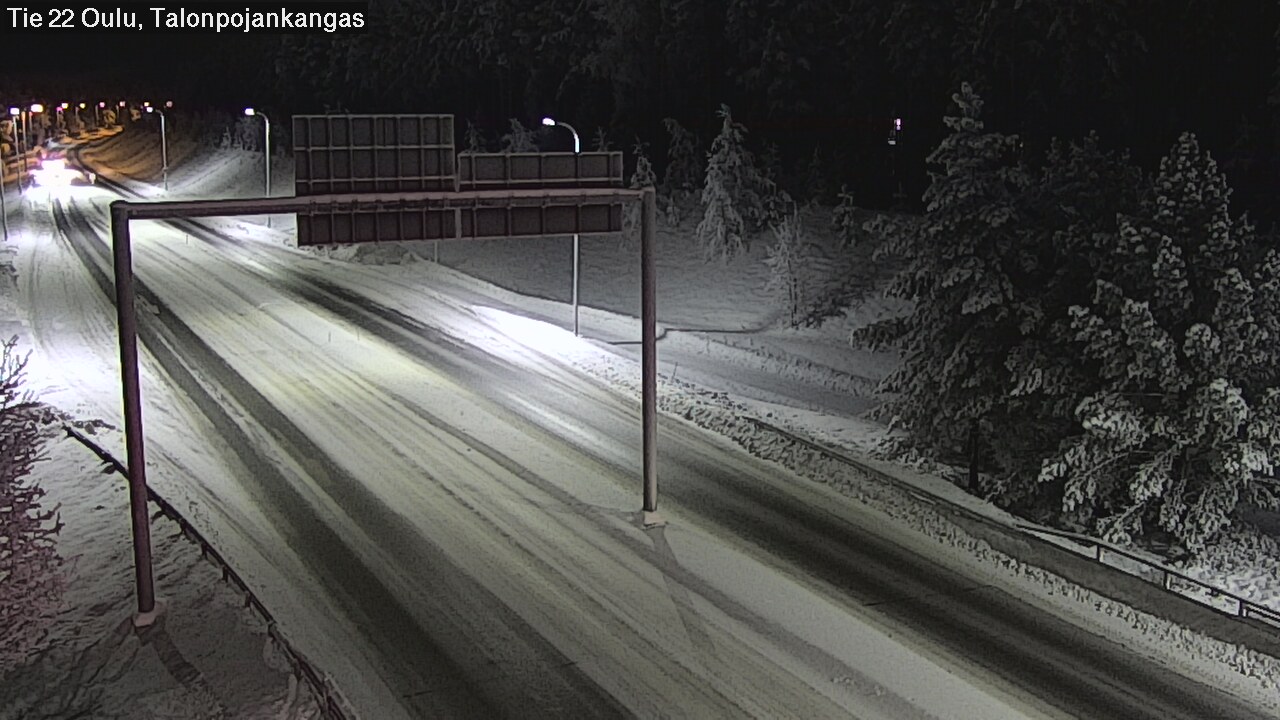 Weather Camera Image Väg 22 Oulu Heikkilänkangas, Oulu, Pohjois-Pohjanmaa