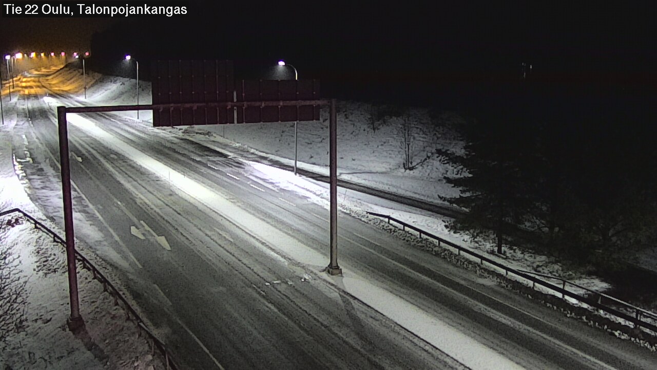 Weather Camera Image Road 22 Oulu Heikkilänkangas, Oulu, Pohjois-Pohjanmaa