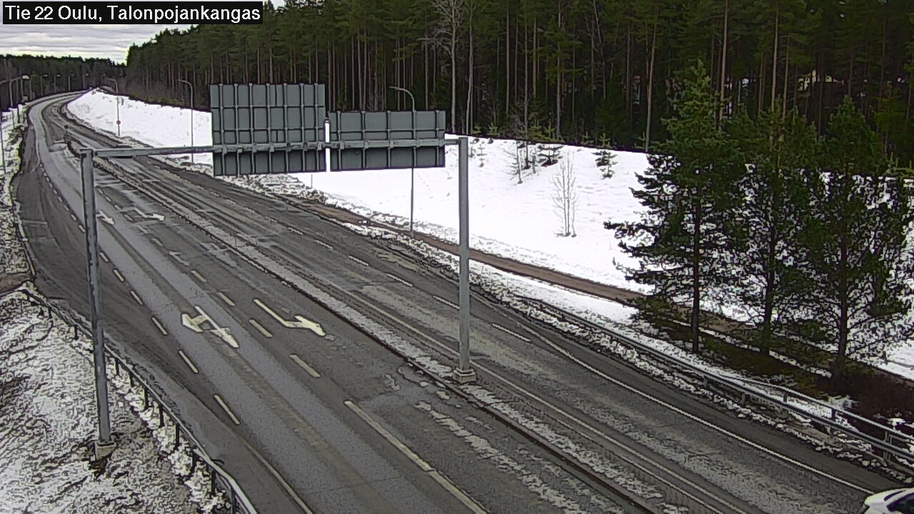Weather Camera Image Road 22 Oulu Heikkilänkangas, Oulu, Pohjois-Pohjanmaa