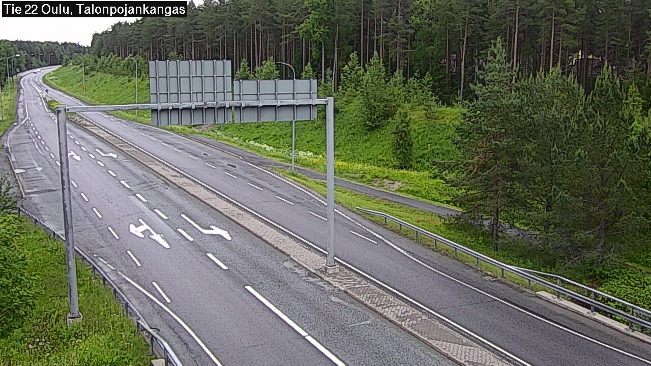 Weather Camera Image Väg 22 Oulu Heikkilänkangas, Oulu, Pohjois-Pohjanmaa