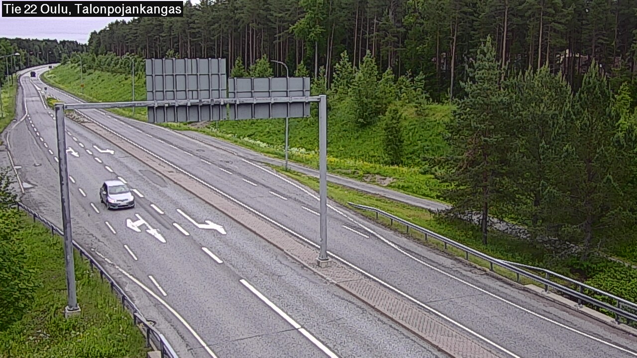 Weather Camera Image Road 22 Oulu Heikkilänkangas, Oulu, Pohjois-Pohjanmaa
