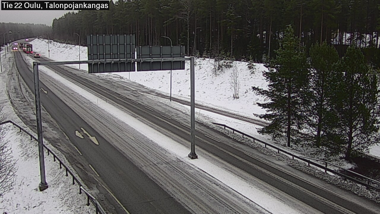 Weather Camera Image Road 22 Oulu Heikkilänkangas, Oulu, Pohjois-Pohjanmaa