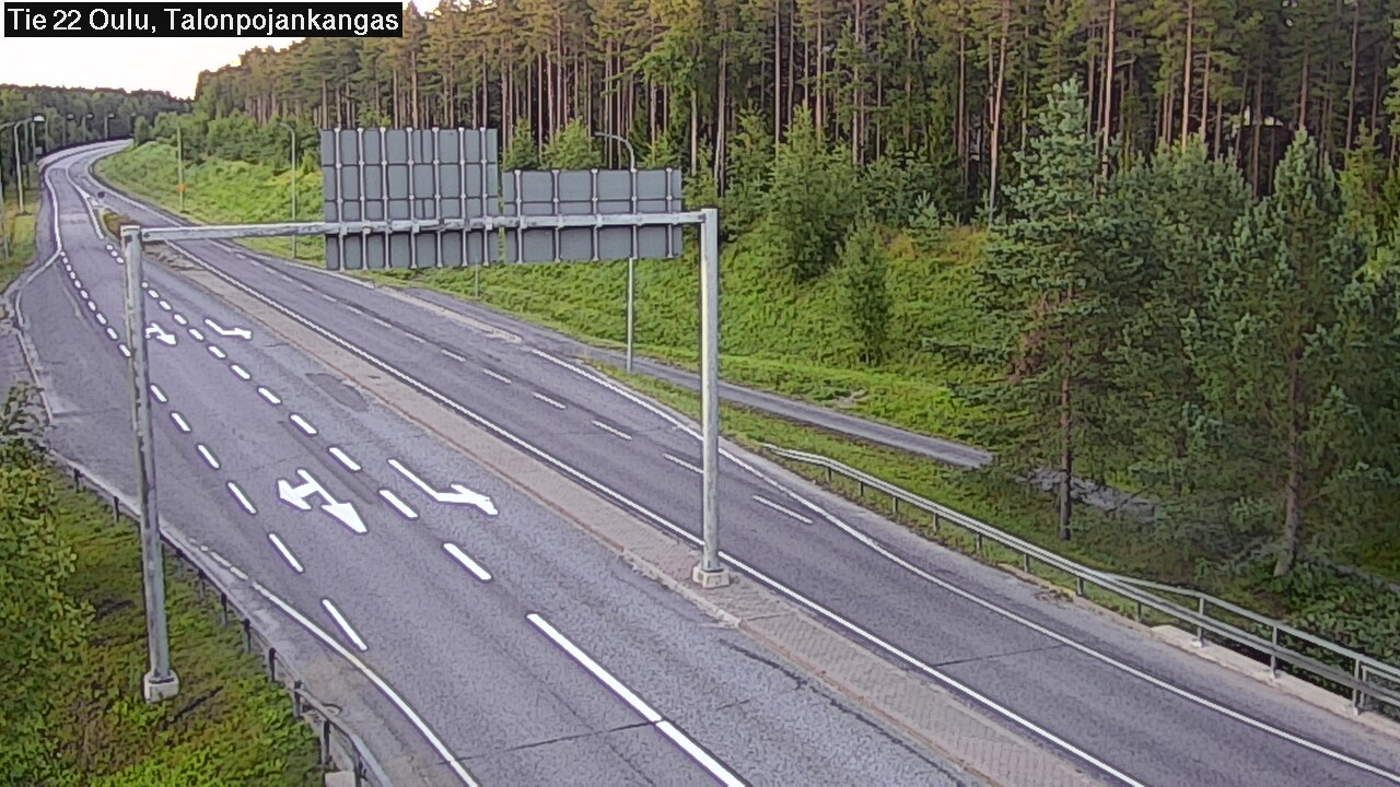Weather Camera Image Road 22 Oulu Heikkilänkangas, Oulu, Pohjois-Pohjanmaa