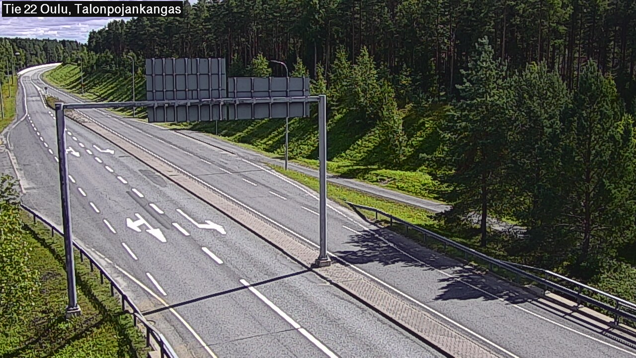 Weather Camera Image Road 22 Oulu Heikkilänkangas, Oulu, Pohjois-Pohjanmaa