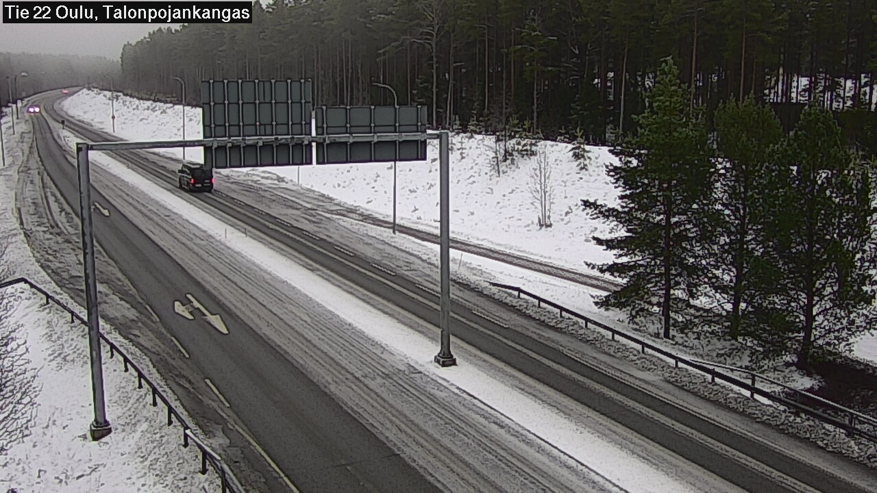 Weather Camera Image Road 22 Oulu Heikkilänkangas, Oulu, Pohjois-Pohjanmaa