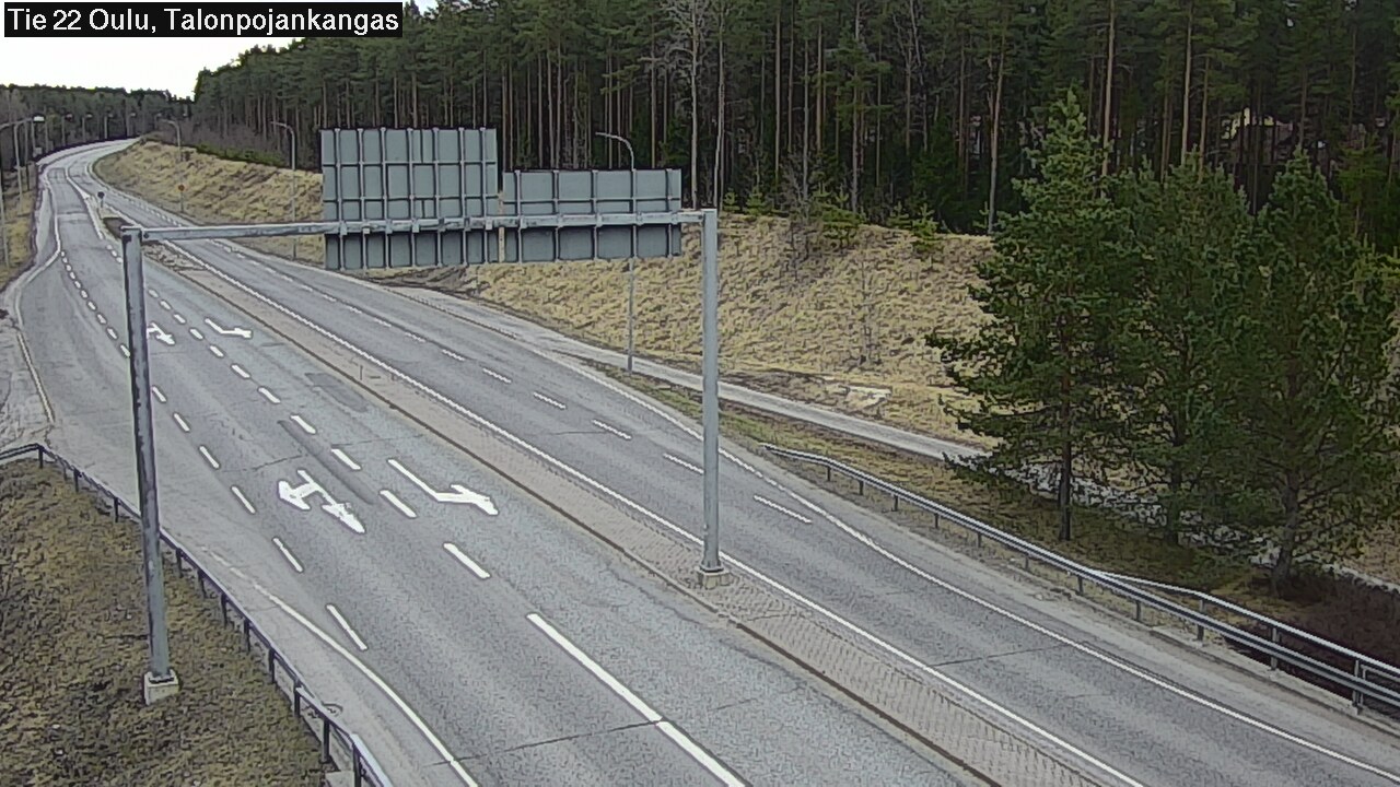 Weather Camera Image Road 22 Oulu Heikkilänkangas, Oulu, Pohjois-Pohjanmaa