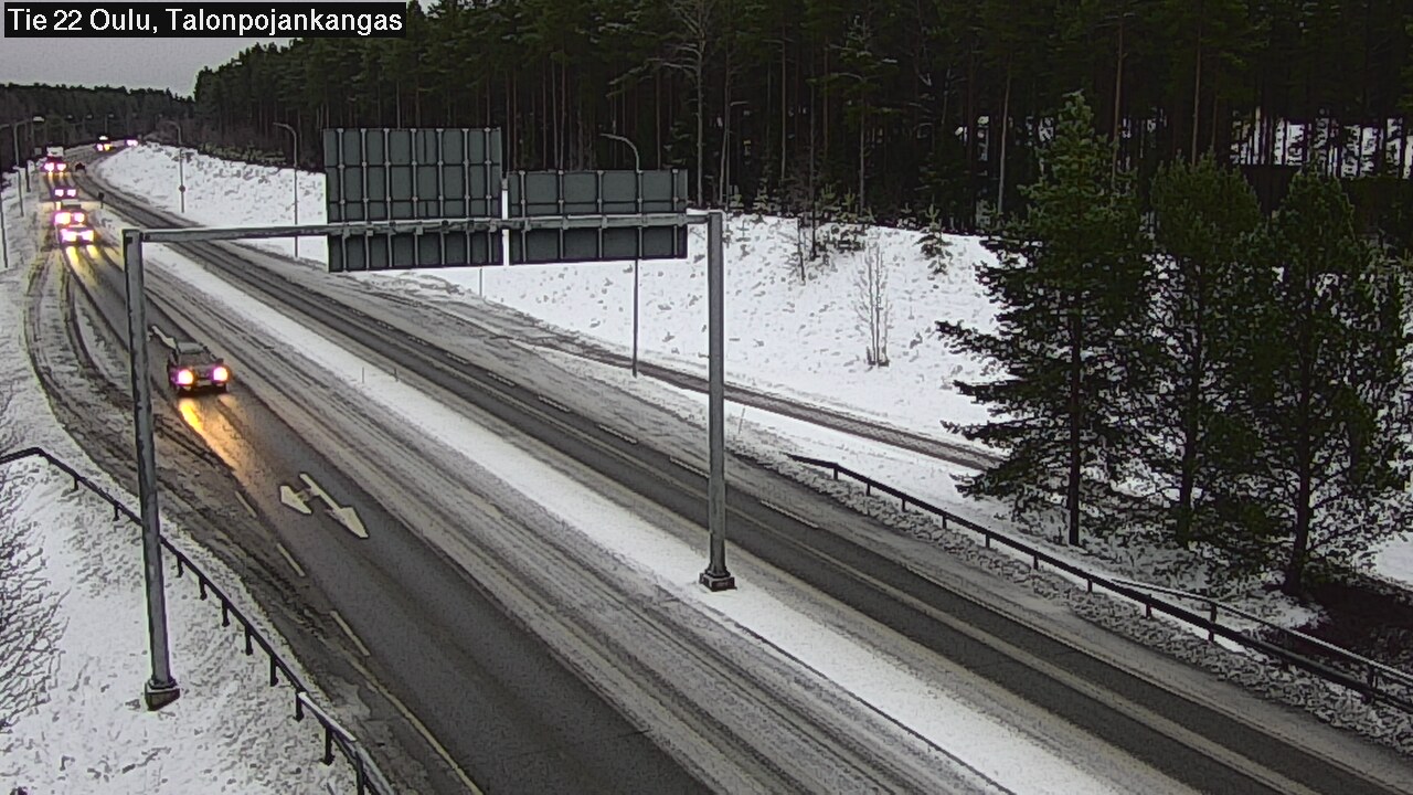 Weather Camera Image Road 22 Oulu Heikkilänkangas, Oulu, Pohjois-Pohjanmaa