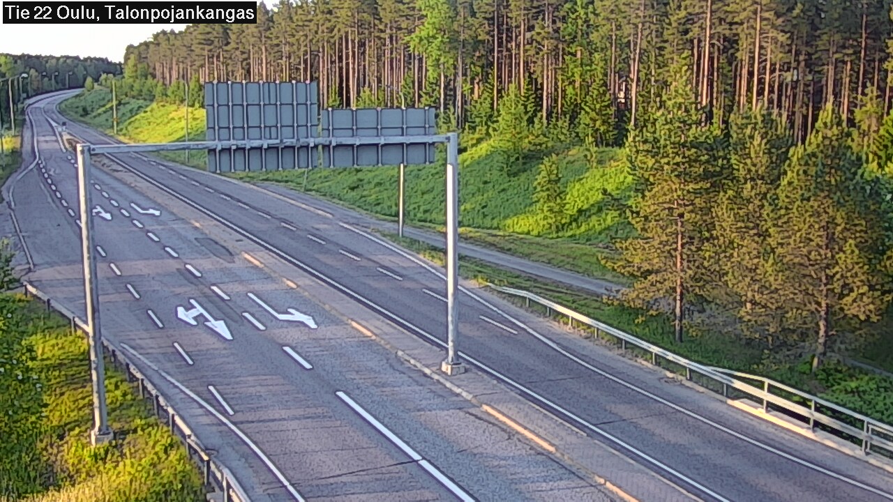 Weather Camera Image Road 22 Oulu Heikkilänkangas, Oulu, Pohjois-Pohjanmaa