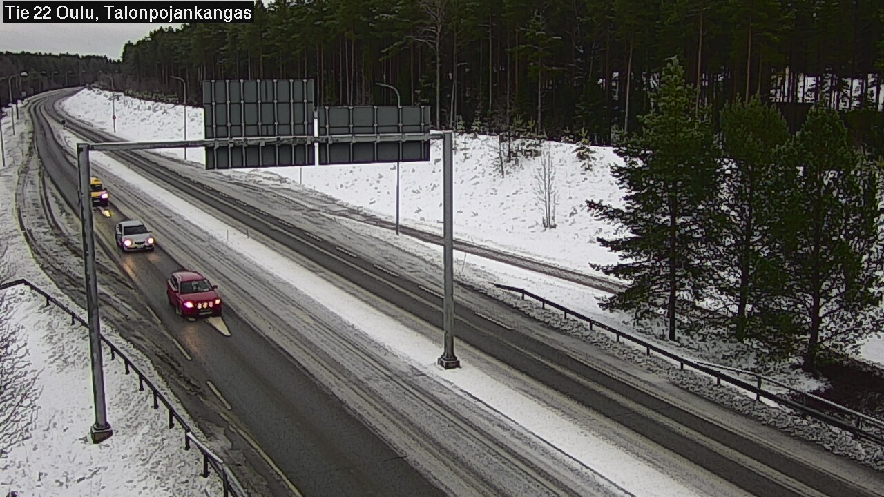 Weather Camera Image Road 22 Oulu Heikkilänkangas, Oulu, Pohjois-Pohjanmaa