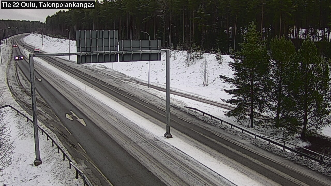 Weather Camera Image Road 22 Oulu Heikkilänkangas, Oulu, Pohjois-Pohjanmaa