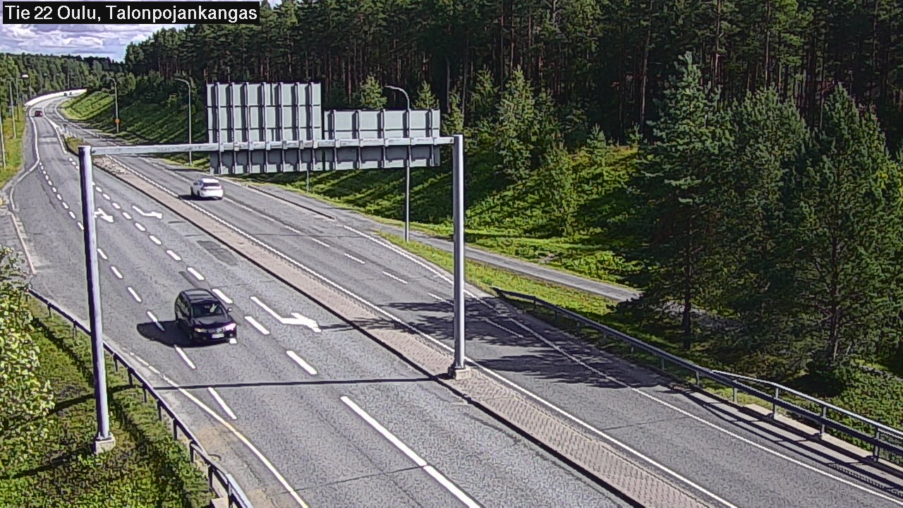 Weather Camera Image Road 22 Oulu Heikkilänkangas, Oulu, Pohjois-Pohjanmaa