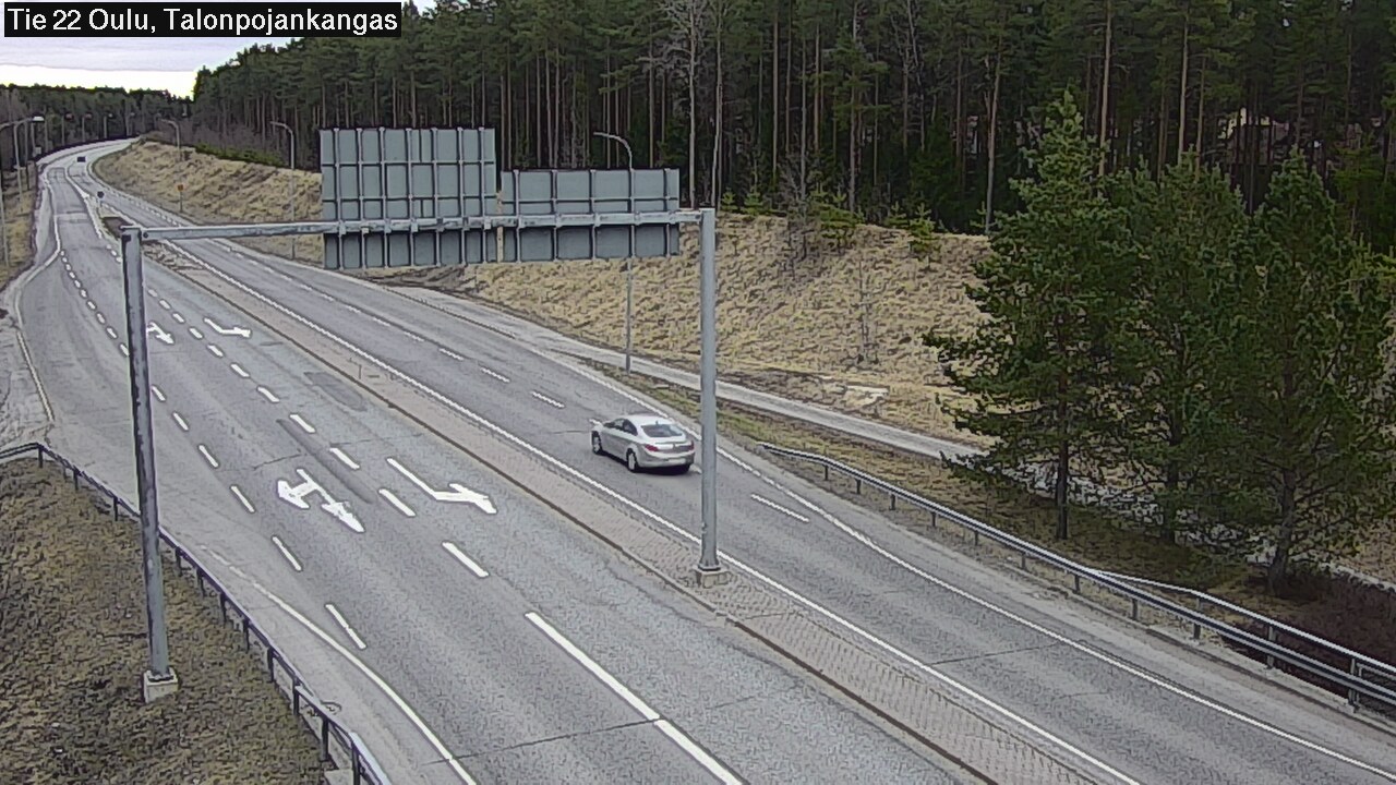 Weather Camera Image Road 22 Oulu Heikkilänkangas, Oulu, Pohjois-Pohjanmaa