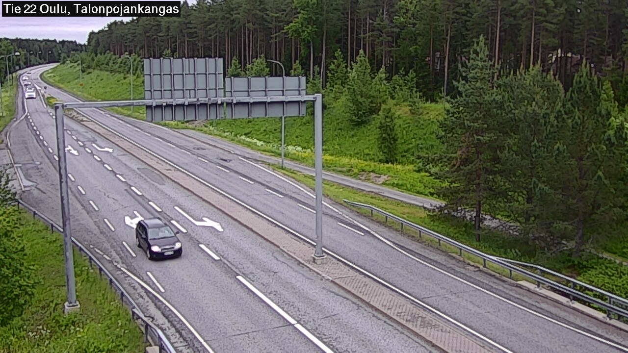 Weather Camera Image Väg 22 Oulu Heikkilänkangas, Oulu, Pohjois-Pohjanmaa