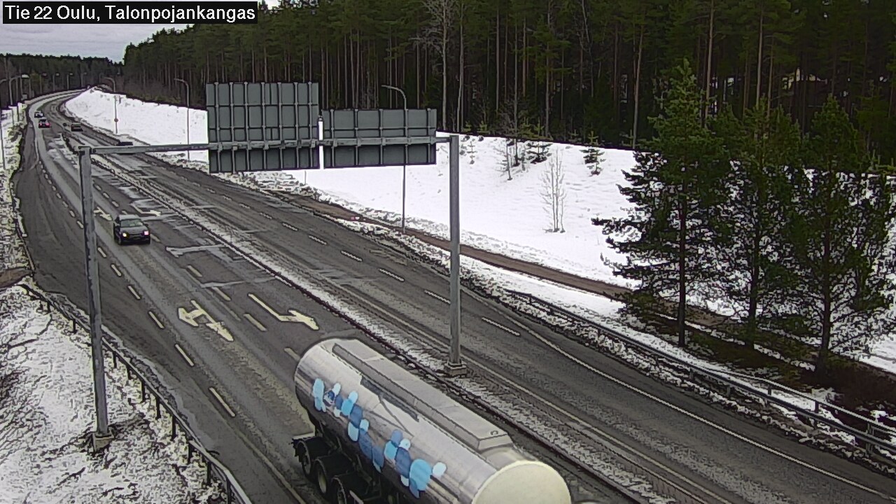 Weather Camera Image Väg 22 Oulu Heikkilänkangas, Oulu, Pohjois-Pohjanmaa