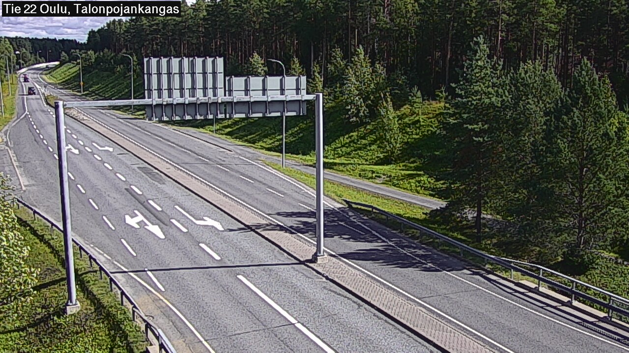 Weather Camera Image Road 22 Oulu Heikkilänkangas, Oulu, Pohjois-Pohjanmaa