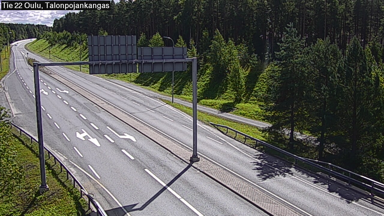 Weather Camera Image Road 22 Oulu Heikkilänkangas, Oulu, Pohjois-Pohjanmaa