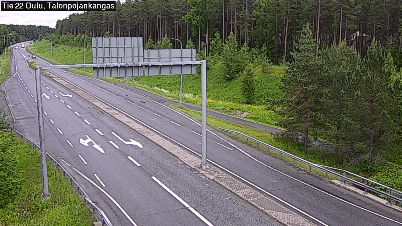 Weather Camera Image Väg 22 Oulu Heikkilänkangas, Oulu, Pohjois-Pohjanmaa