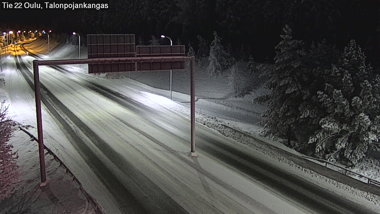 Weather Camera Image Road 22 Oulu Heikkilänkangas, Oulu, Pohjois-Pohjanmaa