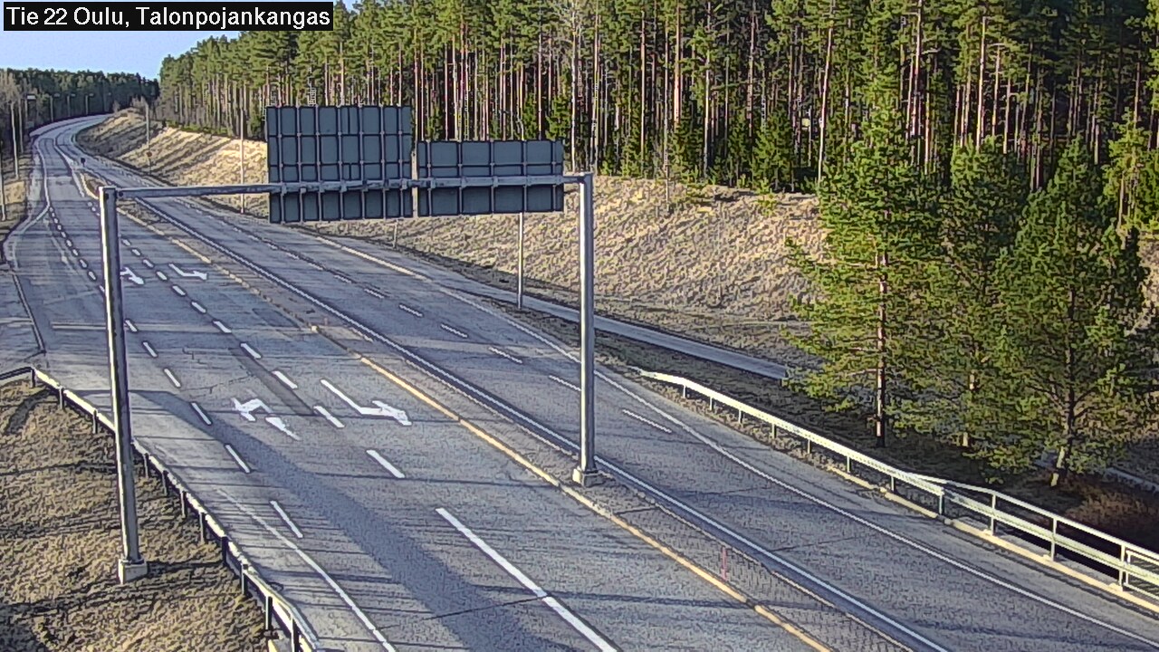 Weather Camera Image Road 22 Oulu Heikkilänkangas, Oulu, Pohjois-Pohjanmaa