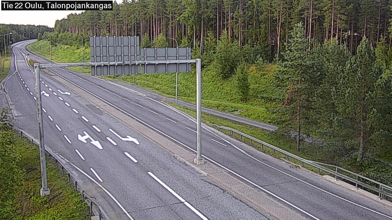 Weather Camera Image Road 22 Oulu Heikkilänkangas, Oulu, Pohjois-Pohjanmaa