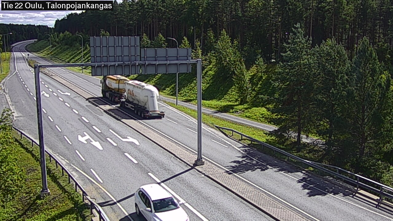 Weather Camera Image Road 22 Oulu Heikkilänkangas, Oulu, Pohjois-Pohjanmaa