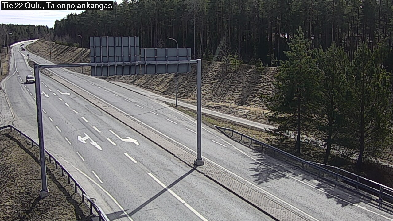 Weather Camera Image Road 22 Oulu Heikkilänkangas, Oulu, Pohjois-Pohjanmaa