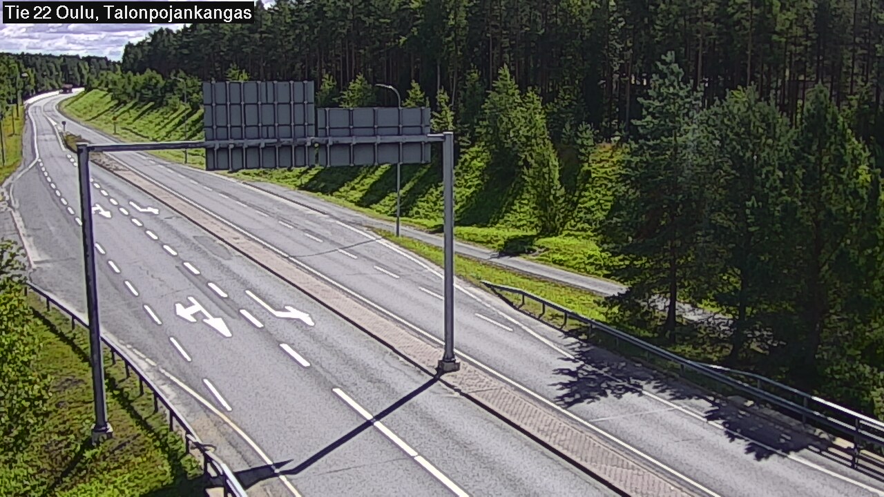 Weather Camera Image Road 22 Oulu Heikkilänkangas, Oulu, Pohjois-Pohjanmaa