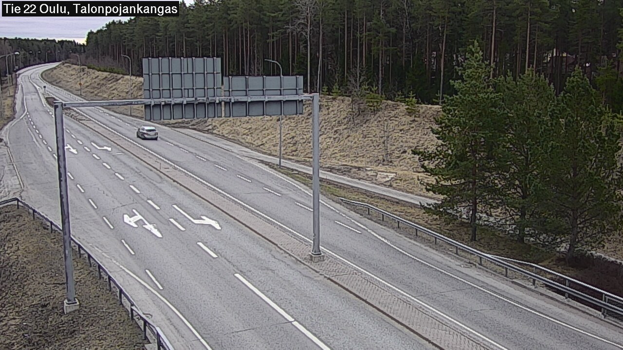 Weather Camera Image Road 22 Oulu Heikkilänkangas, Oulu, Pohjois-Pohjanmaa