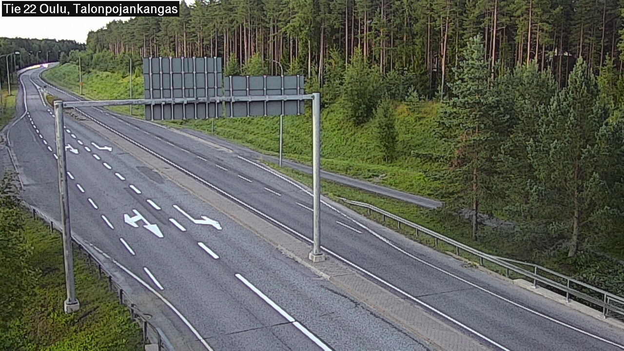 Weather Camera Image Road 22 Oulu Heikkilänkangas, Oulu, Pohjois-Pohjanmaa