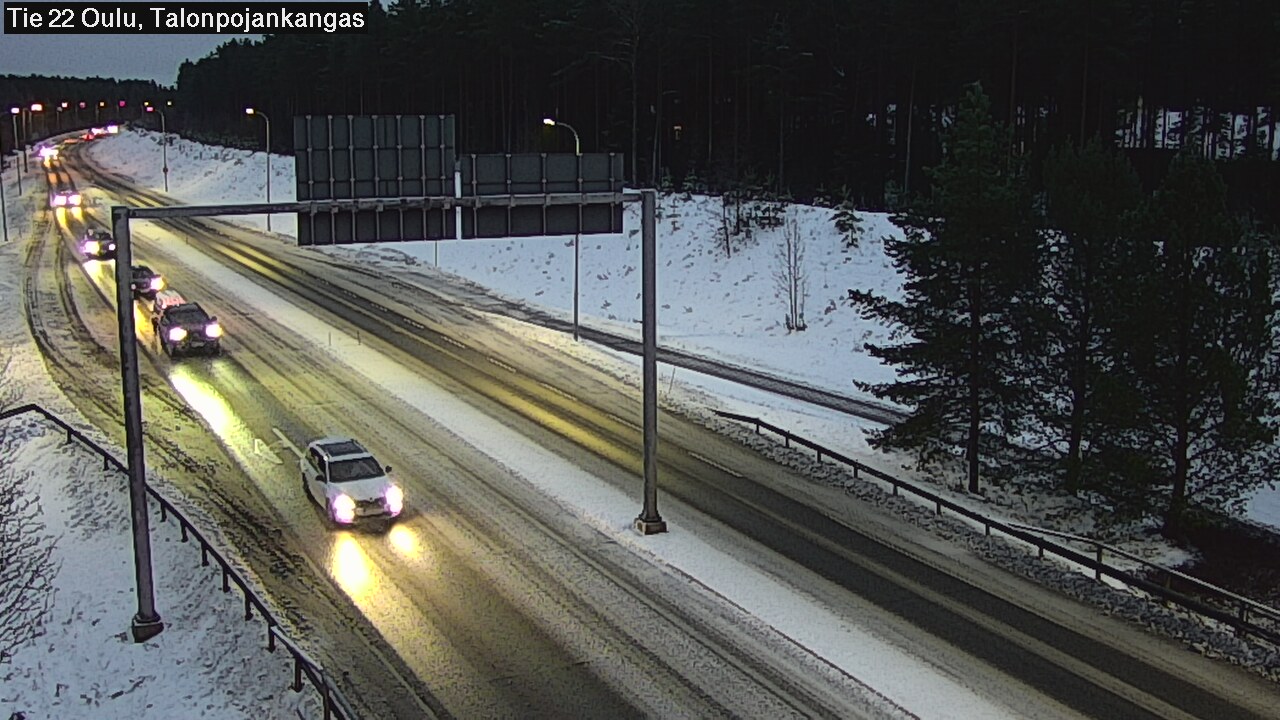 Weather Camera Image Road 22 Oulu Heikkilänkangas, Oulu, Pohjois-Pohjanmaa