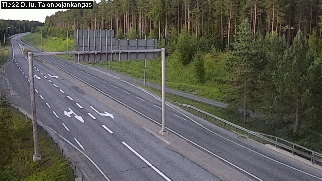 Weather Camera Image Road 22 Oulu Heikkilänkangas, Oulu, Pohjois-Pohjanmaa