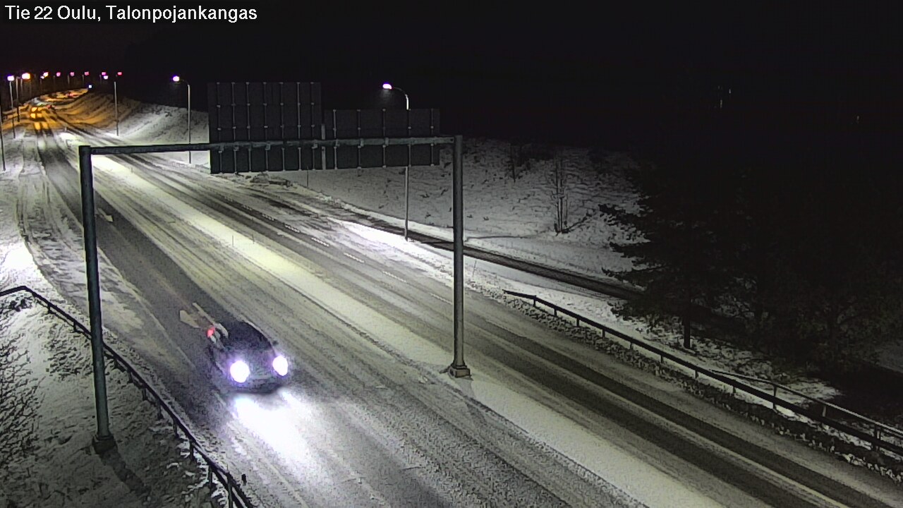 Weather Camera Image Road 22 Oulu Heikkilänkangas, Oulu, Pohjois-Pohjanmaa