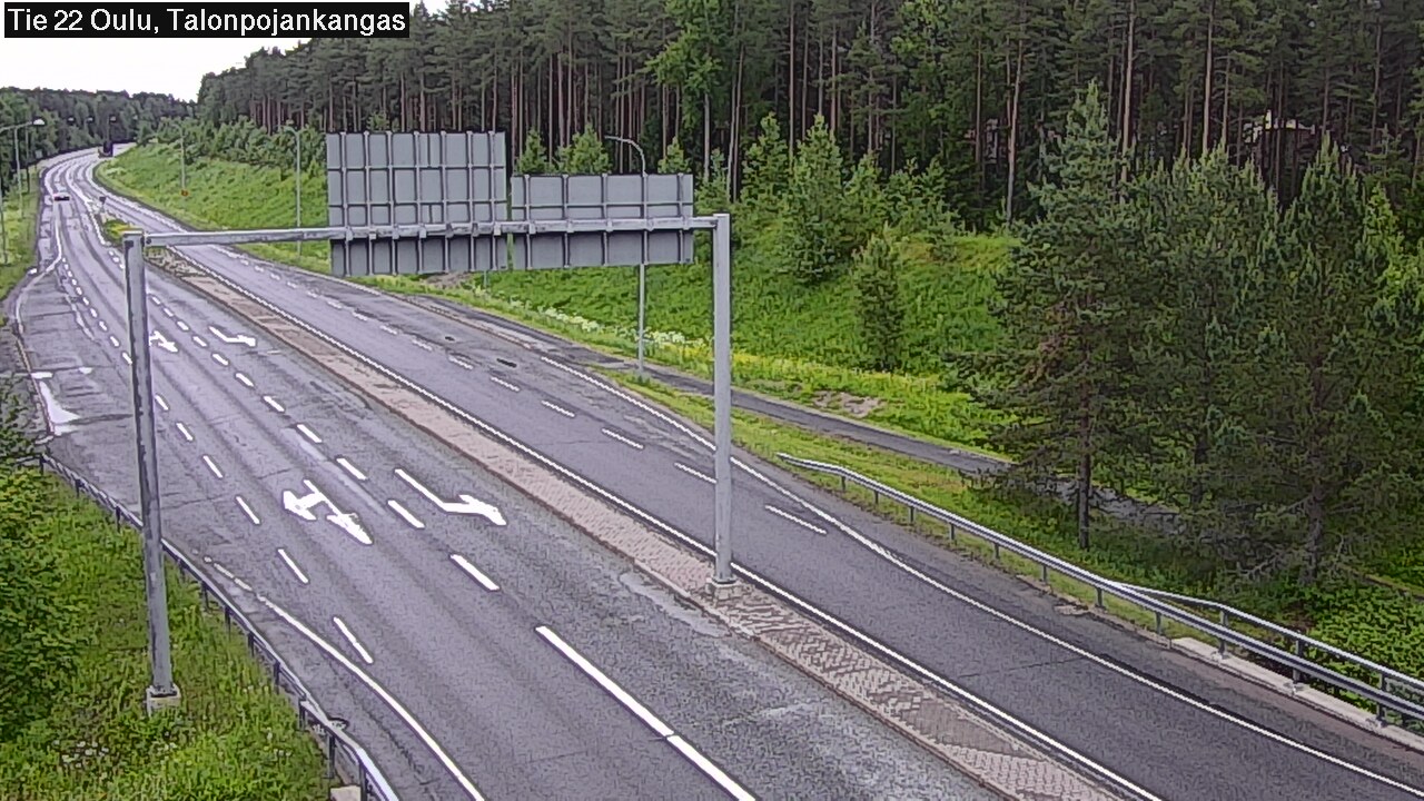 Weather Camera Image Väg 22 Oulu Heikkilänkangas, Oulu, Pohjois-Pohjanmaa
