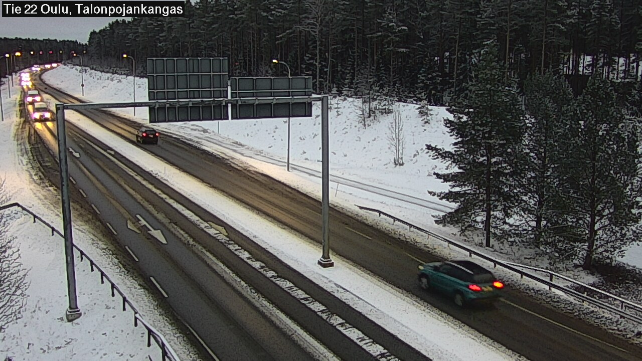 Weather Camera Image Väg 22 Oulu Heikkilänkangas, Oulu, Pohjois-Pohjanmaa