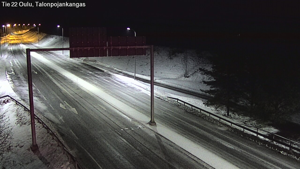 Weather Camera Image Road 22 Oulu Heikkilänkangas, Oulu, Pohjois-Pohjanmaa