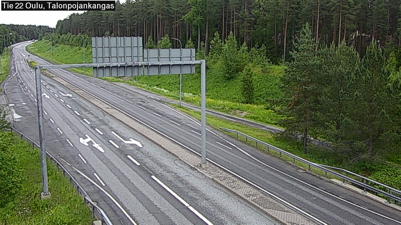 Weather Camera Image Väg 22 Oulu Heikkilänkangas, Oulu, Pohjois-Pohjanmaa