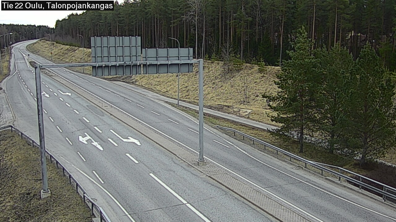 Weather Camera Image Väg 22 Oulu Heikkilänkangas, Oulu, Pohjois-Pohjanmaa