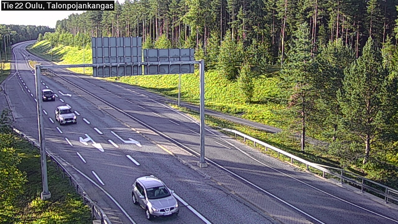 Weather Camera Image Road 22 Oulu Heikkilänkangas, Oulu, Pohjois-Pohjanmaa