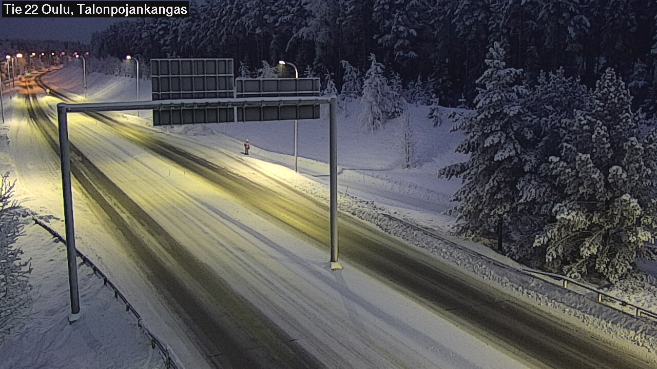 Weather Camera Image Väg 22 Oulu Heikkilänkangas, Oulu, Pohjois-Pohjanmaa