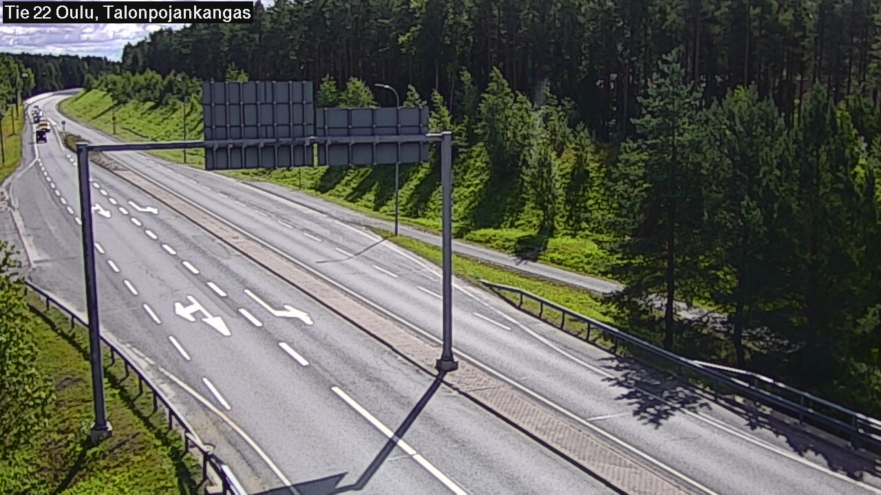Weather Camera Image Road 22 Oulu Heikkilänkangas, Oulu, Pohjois-Pohjanmaa